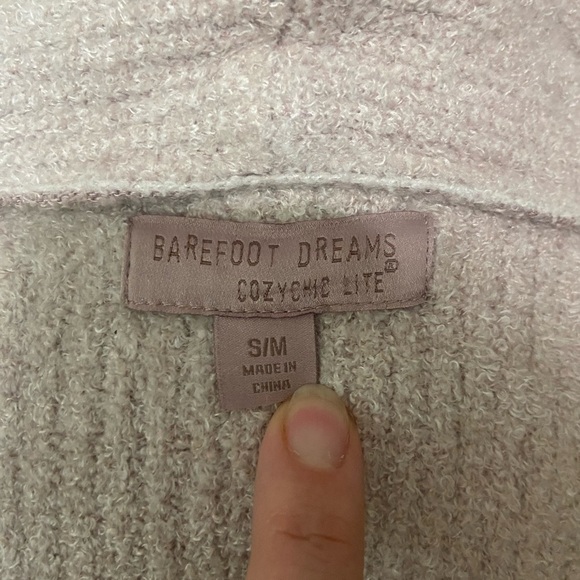 Barefoot Dreams cozy chic lite long line open front pocket cardigan size S EUC - Picture 4 of 4